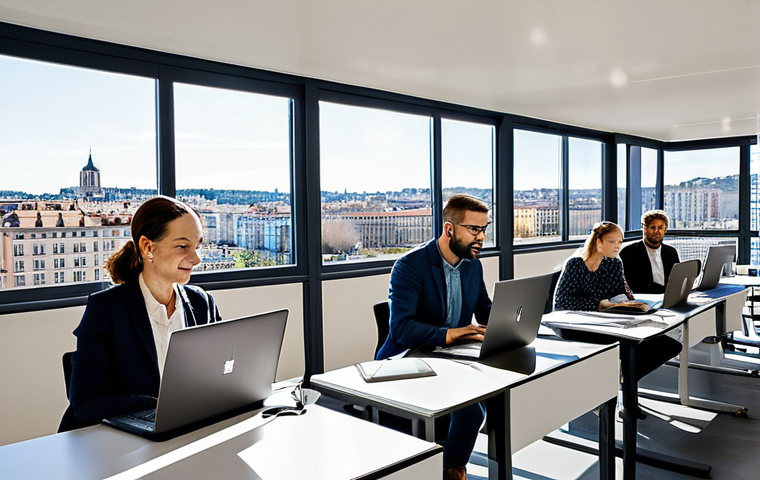리스와 할부 세금 차이 - Businesswoman in a Parisian Cafe**

"A professional businesswoman, fully clothed in a stylish, tailo...