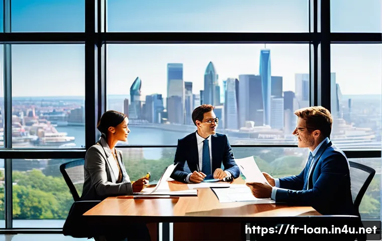 사업용 자동차 리스 - **Prompt 1: Empowered Business Growth through Smart Financing**
"A diverse group of professional...